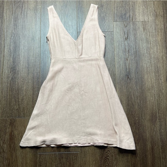 SANDRO LINEN MINI DRESS 2-4 - Picture 1 of 10